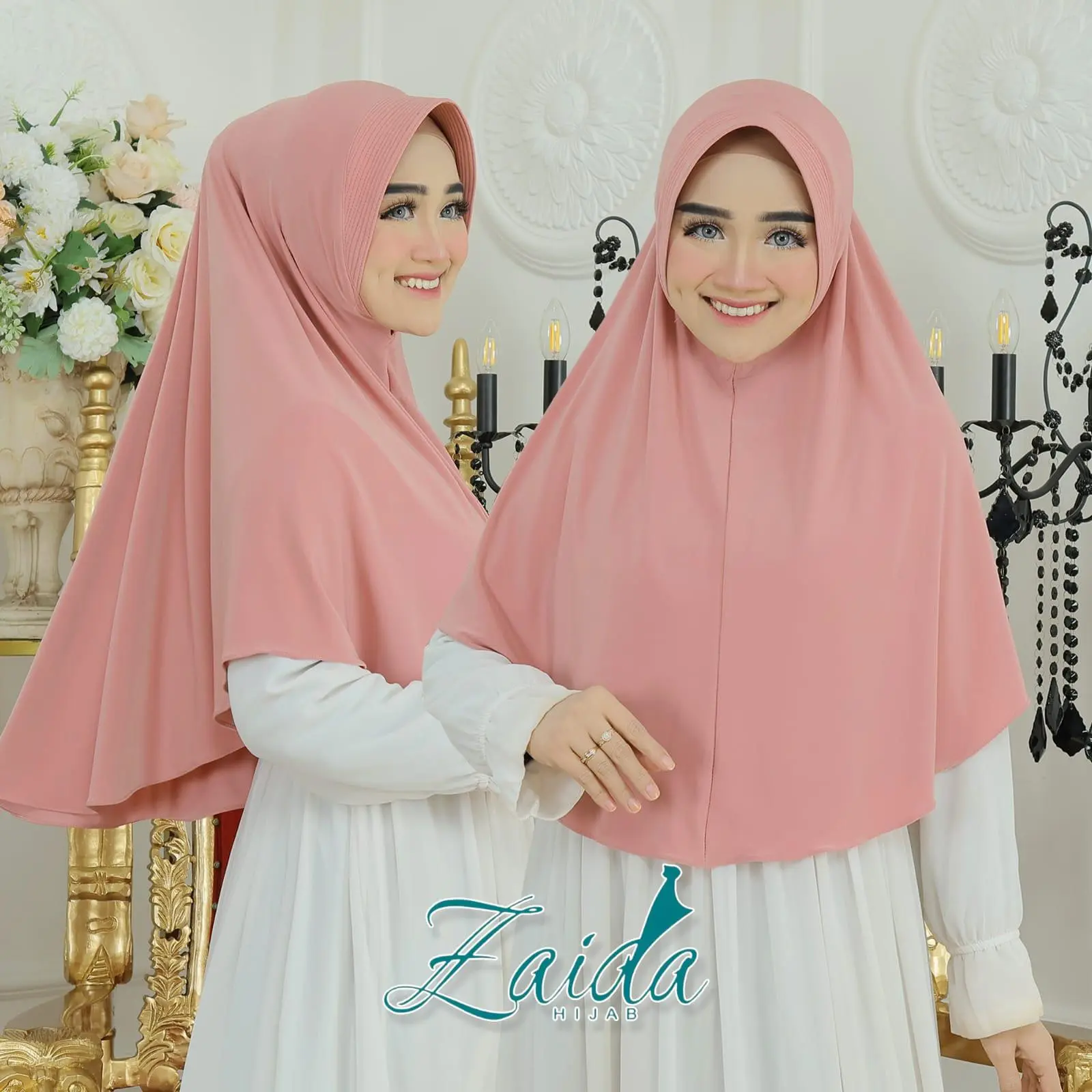 Bergo Zaida Size L Jersey Premium  Santai jilbab instan kerudung muslim Wanita