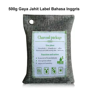 Kantong Arang Bambu Penyegar Udara 500 Gram, Penyegar Udara Mobil, Untuk Menghilangkan Bau Di Dalam Mobil