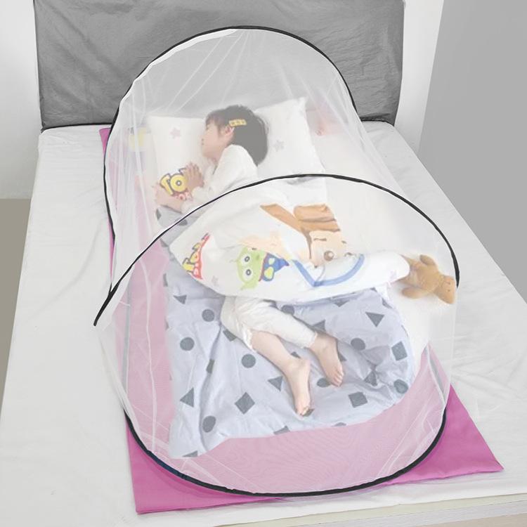 Product Introduction of Single Student Dormitory Travel Camping Anti Mosquito Installation-Free Folding Portable Large Space Encryption Mesh Mosquito Net 14