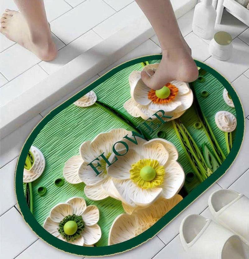 Product Introduction of COMBO 6 chiếc thảm lau chân hình hoạ tiếc hoa 5D .40x60 ( 6 HÌNH HOẠ TIẾT HOA NGẪU NHIÊN ) 20