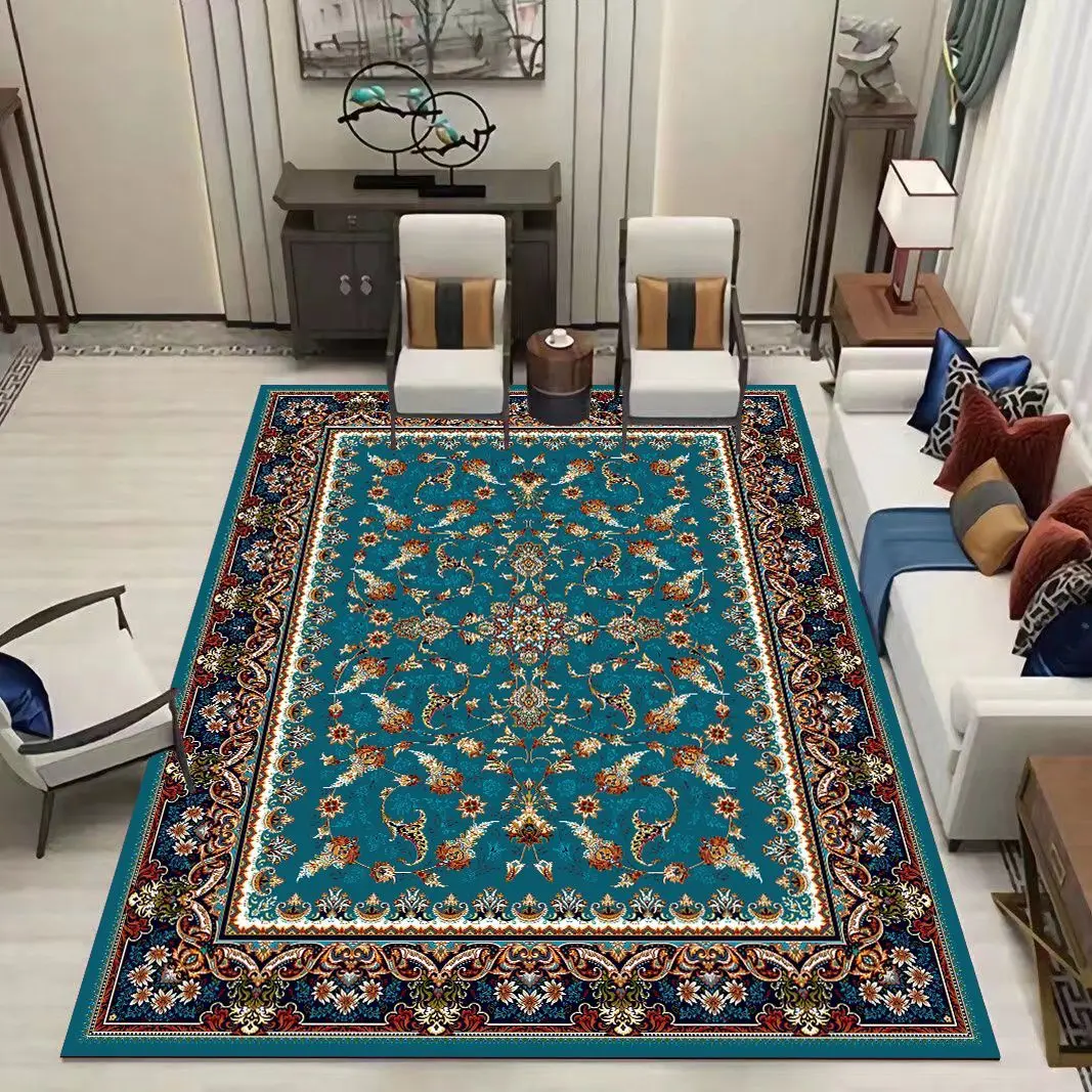 2025 [30 Days Hot Sale 1065 Pieces] Vintage Carpet Living Room Rug Sofa Coffee Table Home Persian Ethnic Bedroom European Style Bedside Full Coverage Large Area Rug ladder  blanket kitchen  mat rug