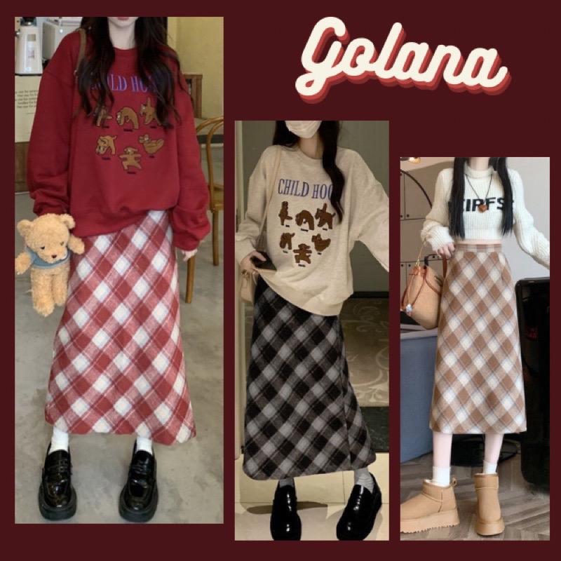 Chân Váy Chữ A Dài Cao Cấp , Chân Váy Dạ Siêu cá Tính ( có bigsize)