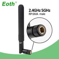 Gambar EOTH Antena Router WiFi Amplifier Dual Band 2.4 dan 5GHz RP-SMA Male - Black dari Cupang Guppy Kingdom Kota Tangerang 1 Tokopedia