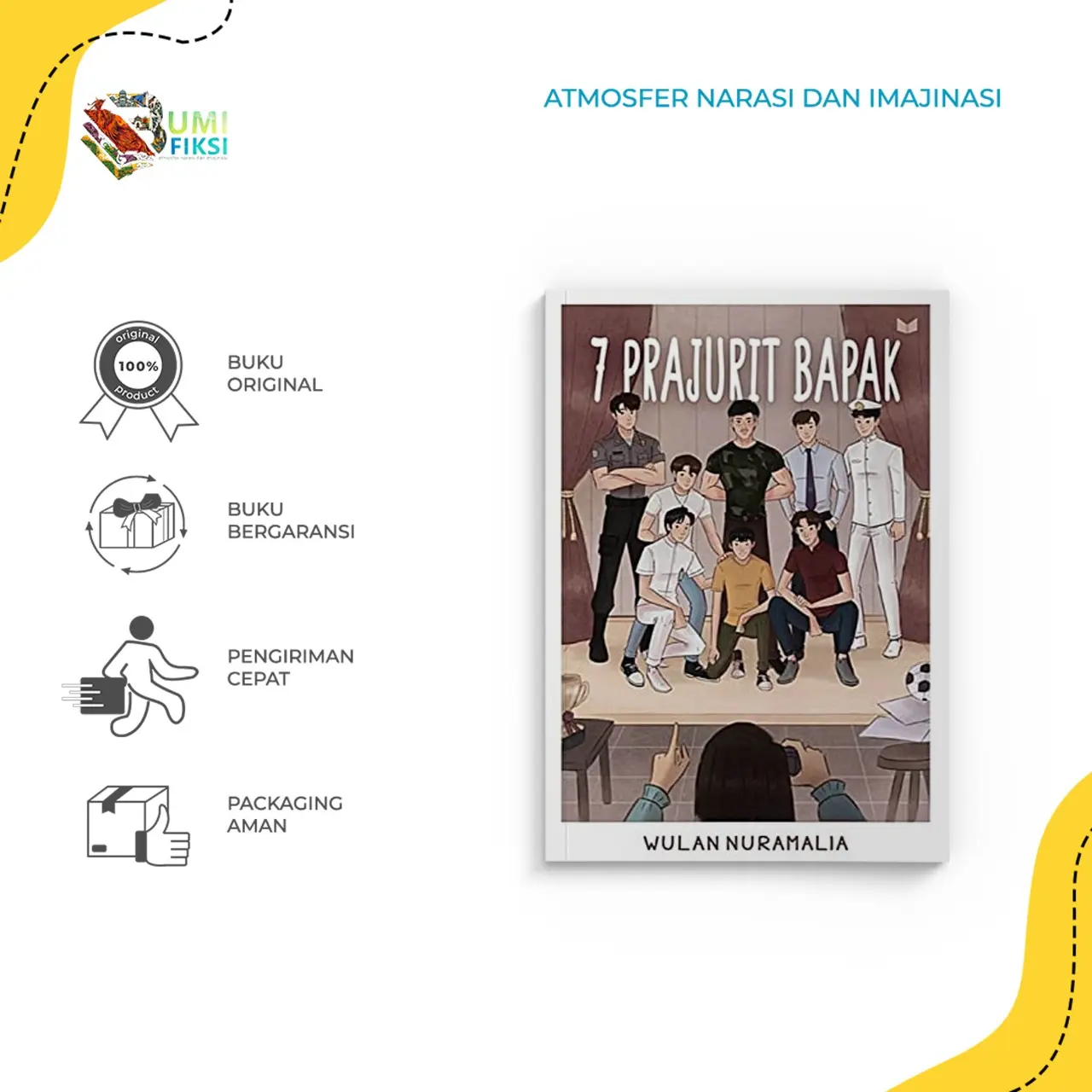 Buku Novel Bacaan 7 Prajurit Bapak - Media Kita - Wulan Nurmalia - Bumi Fiksi