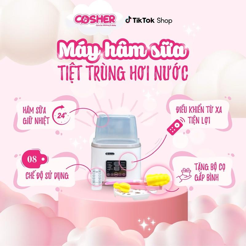 Máy Hâm Sữa Tiệt Trùng Bình Sữa 24 24 Cosher