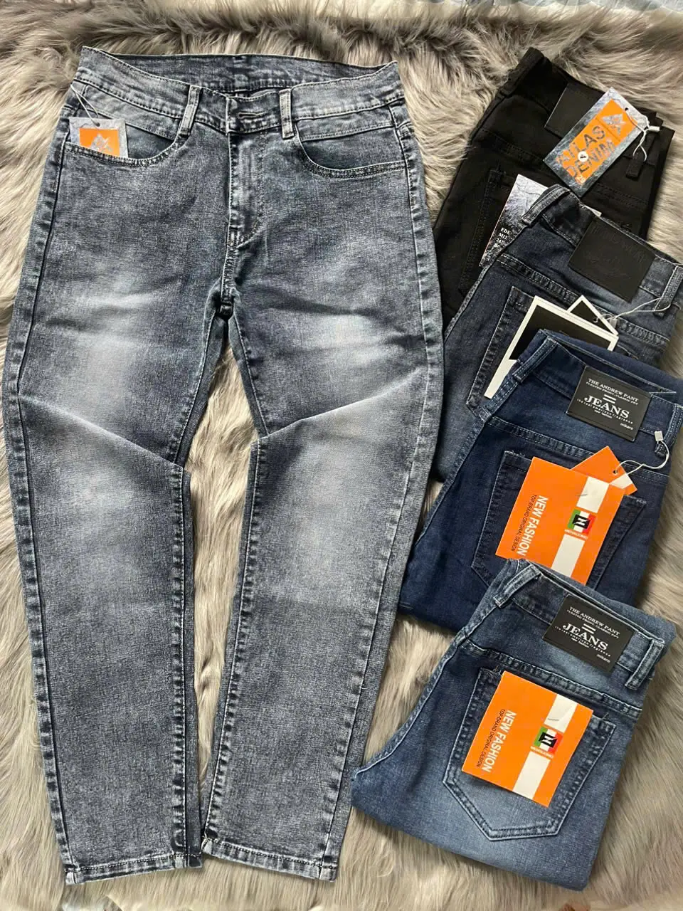 Quần Jean Nam Cotton 10 Màu  Co Dãn Nhẹ Form Chuẩn Dày Dặn Mềm Mịn Phong Cách Trẻ Trun