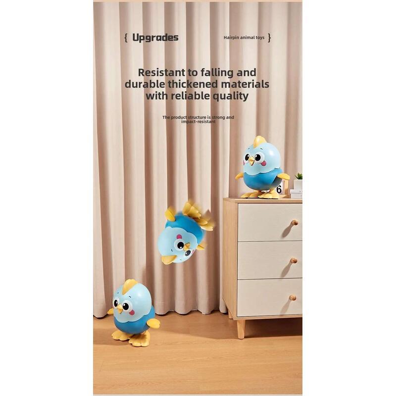 Product Introduction of Children's Cartoon Clockwork Wind-up Jumping Chick Baby Educational Toy Wind Up Kids Girls Boys Toys 17