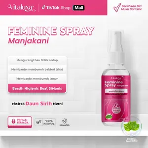 Vitaluxa Feminine Spray Manjakani 60ml - Perawatan Pembersih Kewanitaan Keputihan Aman & Efektif
