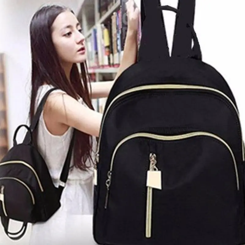 Ba lô nữ, chất liệu Nylon không thấm nước, kích thước Nhỏ thích hợp cho Đi Chơi thời trang, túi sách cho sinh viên, túi Thường Ngày túi đeo vai