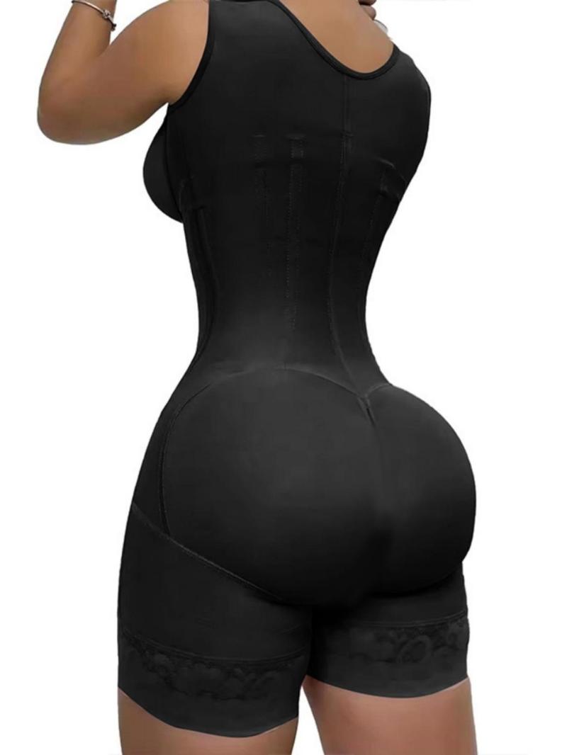 Product Introduction of Women's Solid Color Zipper Corset Shapewear Top, Tummy Control Shaper, Women's Shapewear for Daily Wear 2