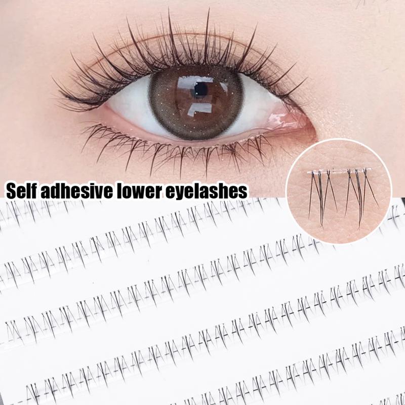 Lông Mi Giả Dưới Tự Dính, 8 Hàng, Phân Đoạn, Cụm Đơn, Nối Mi, Dụng Cụ Trang Điểm, Cho Lông Mi