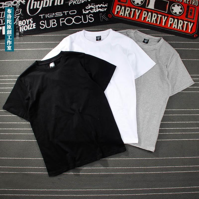 Combo 3 Áo Thun Trơn Nam Thương Hiệu Ken T-Shirt Màu Trắng Đen Xám Menswear Cổ Tròn Cotton