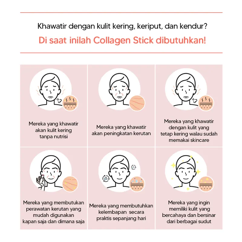 ENPRANI Wrinkle Care Pomegranate Collagen Stick acid wajah Hyaluronic Mencerahkan Aging 3