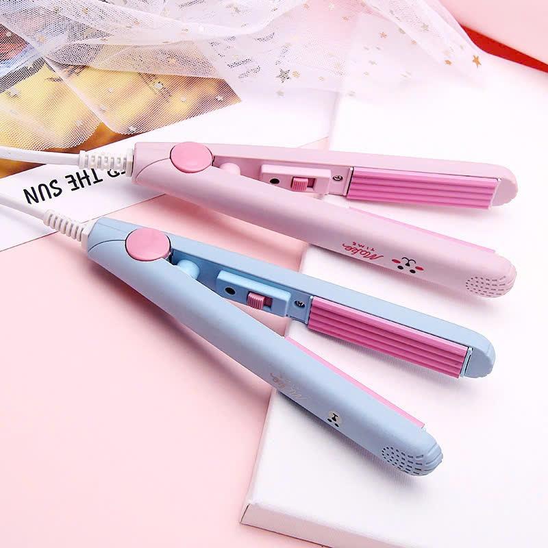 [Mua 1 Tặng 1 Quà] - Máy duỗi, ép tóc mini 2 trong 1 nhiều màu có hộp đựng cho nam nữ - Tặng SET STICKER dễ thương|Tubu. 4