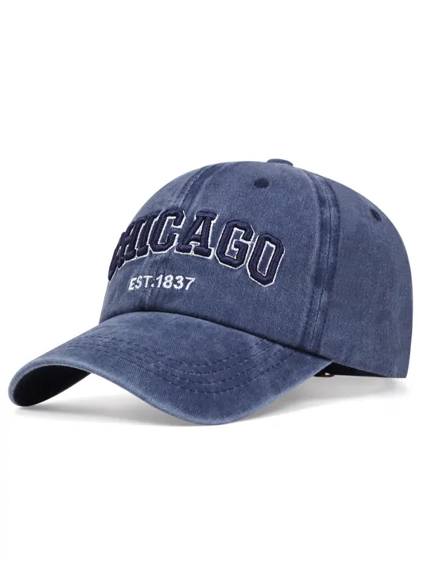 2024 Fashion Letter Graphic Embroidering Design Baseball Cap, Casual Sports Hats for Men and Women, Outdoor Sun Protection Headgear Trucker Hat 1