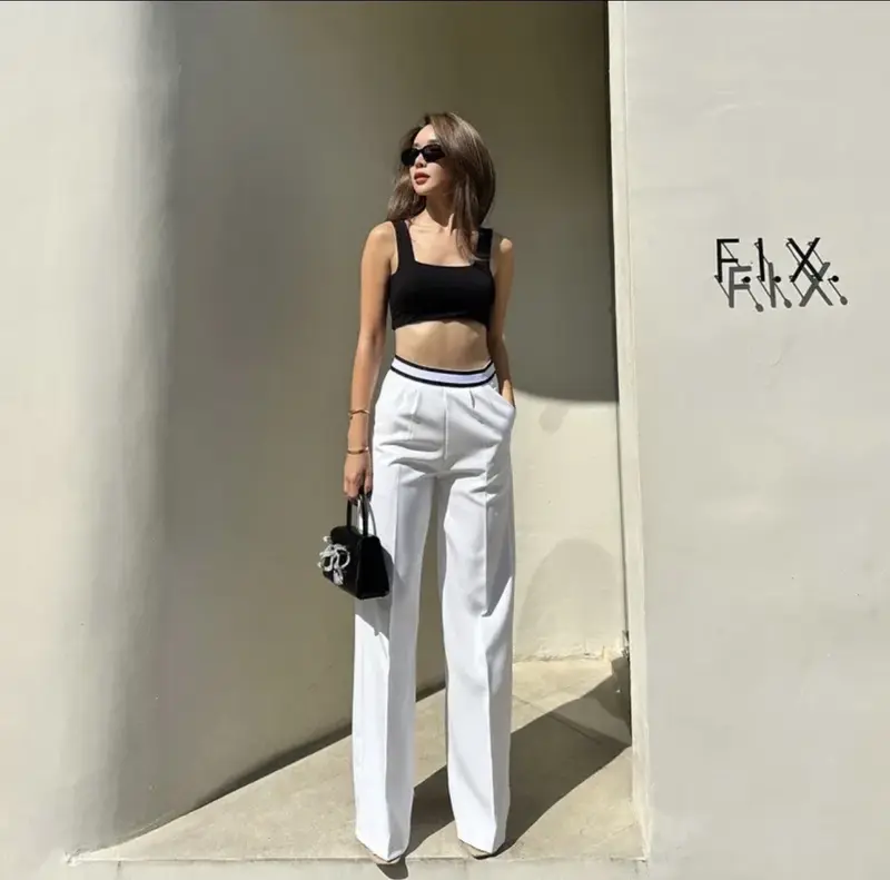 ◤TokoBestieKu◢ Angela - Celana Kulot Panjang Import Premium Original Bangkok 1