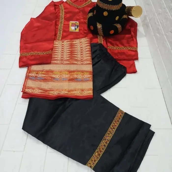 baju pria adat batak dewasa baju mandailing lengkap