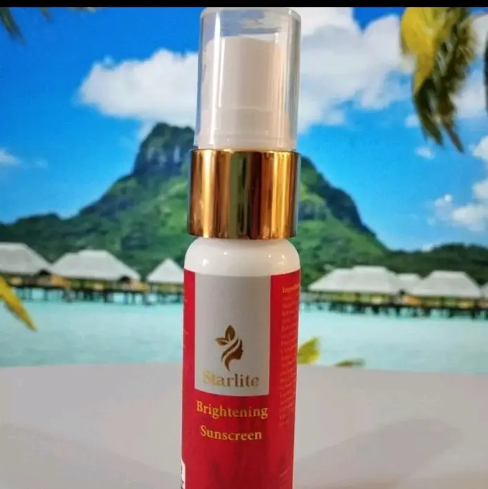 25ML ( 1 BOTOL STARLITE  SUNCREAN GLOWING SPF 50 PA++++  Semua Jenis Kulit Losion cream glowing