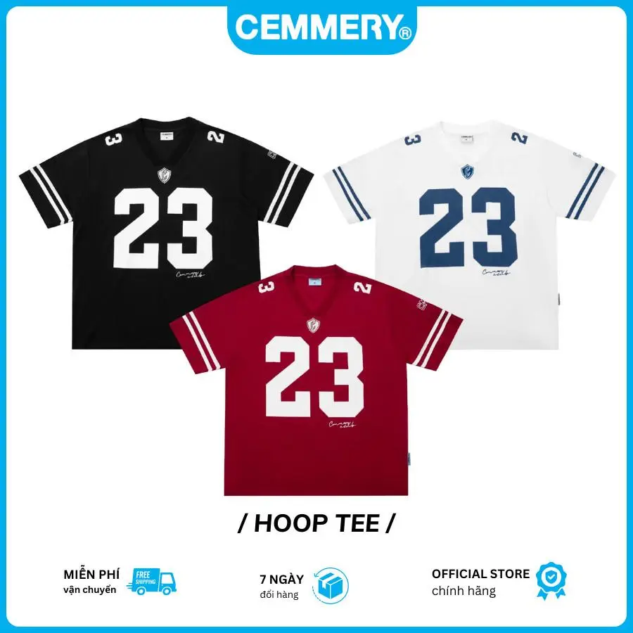Áo Thun Unisex Thể Thao Hoop Tee LocalBrand Cemmery 3 Màu Unisex Cổ Tròn