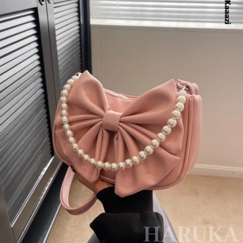 TAS SELEMPANG WANITA MUTIAARA PITA - TAS BAHU RANTAI KULIT PEARL TREN 7