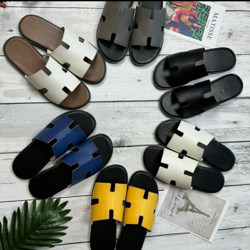 Siêu Phẩm Dép Lê Quai ngan Nam dép chữ H Cực Hót. đế cao su quai nút chống trơn trợt DéP Đế Bằng Slipper Jean 1