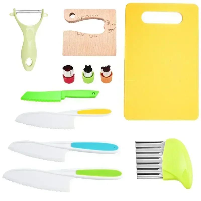 11/13/17pcs Kids Cooking Set – Montessori Real-Cooking Kitchen Tools & Safe Knives for Ages 2–8 6