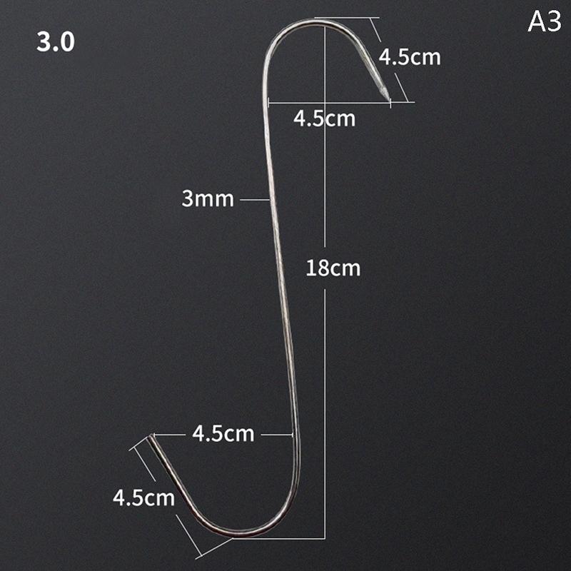 Product Introduction of [XKQ]10pcs S-shaped Hook Multi-function Stainless Steel Kitchen Tool Meat Roast Duck Hanger Hanging Organizer 31