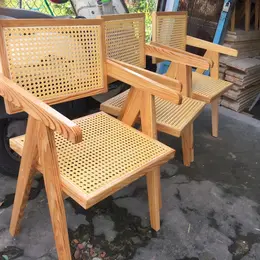 Ghế mây decor quán cafe sân vườn ngoài trời đẹp