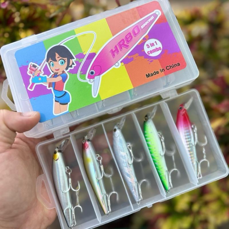  HR80 mồi chuyên lure Chẽm - Mú - Nhồng -Măng - Chét và các loại cá săn mồi khác 