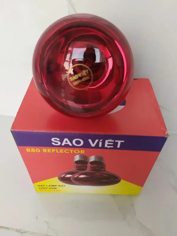 (ẢNH THẬT) Bóng Đèn Hồng Ngoại Sưởi Cho Gia Súc Gia Cầm Vật Nuôi Sao Việt 45W-75W 7