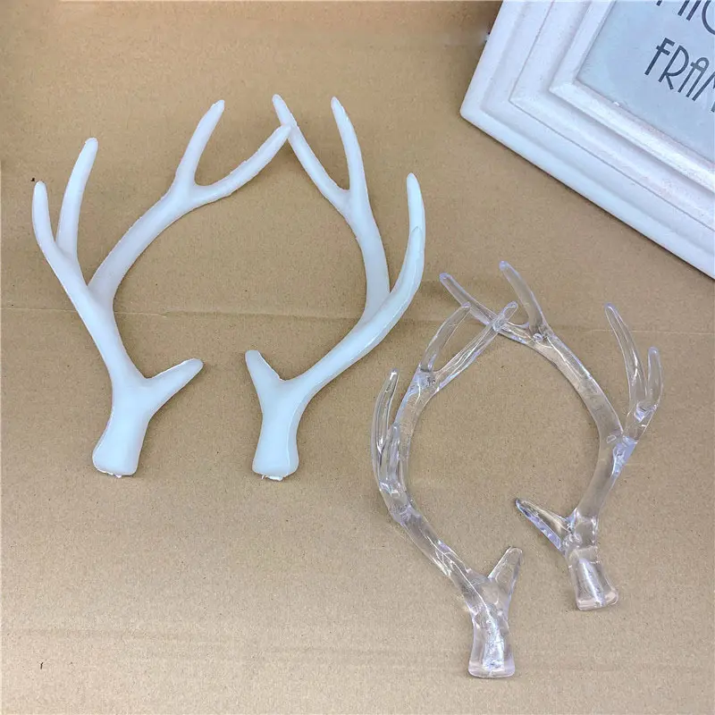 Simulation antler Christmas decoration flocking antler headdress diy accessories material headband Carson female photography props