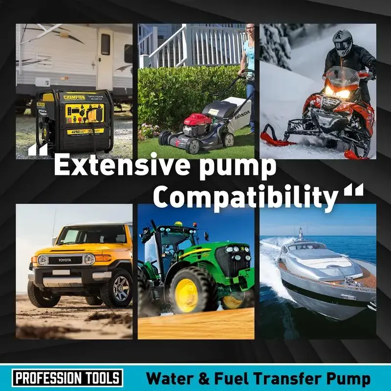 Portable Car Fuel Extractor, Car Fuel Pump, Liquid Transfer Pump with Flow Control Nozzle, Suitable for Gasoline, Diesel, Coal Oil, Non-petroleum Oil 5