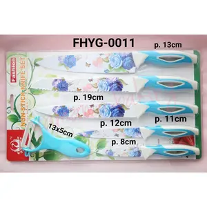 FHYG-0011 Pisau peeler set buah cake carving bergerigi serrated knife