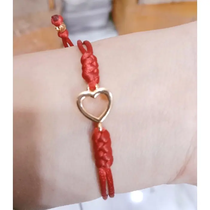 gelang tangan wanita tali model love Bracelets Elegan Kulit 3
