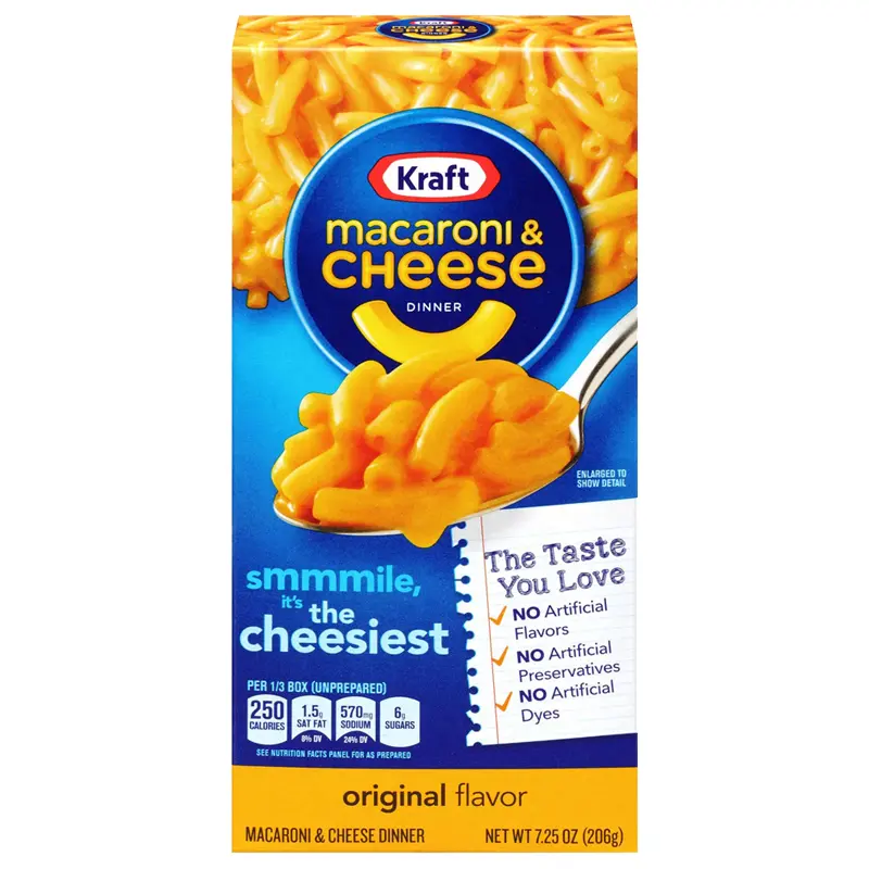 Kraft Macaroni Cheese Original Dinner 206g
