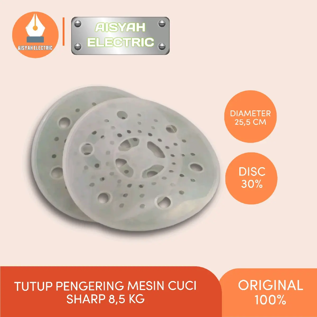 TUTUP PENGERING MESIN CUCI SHARP/POLYTRON ORIGINAL