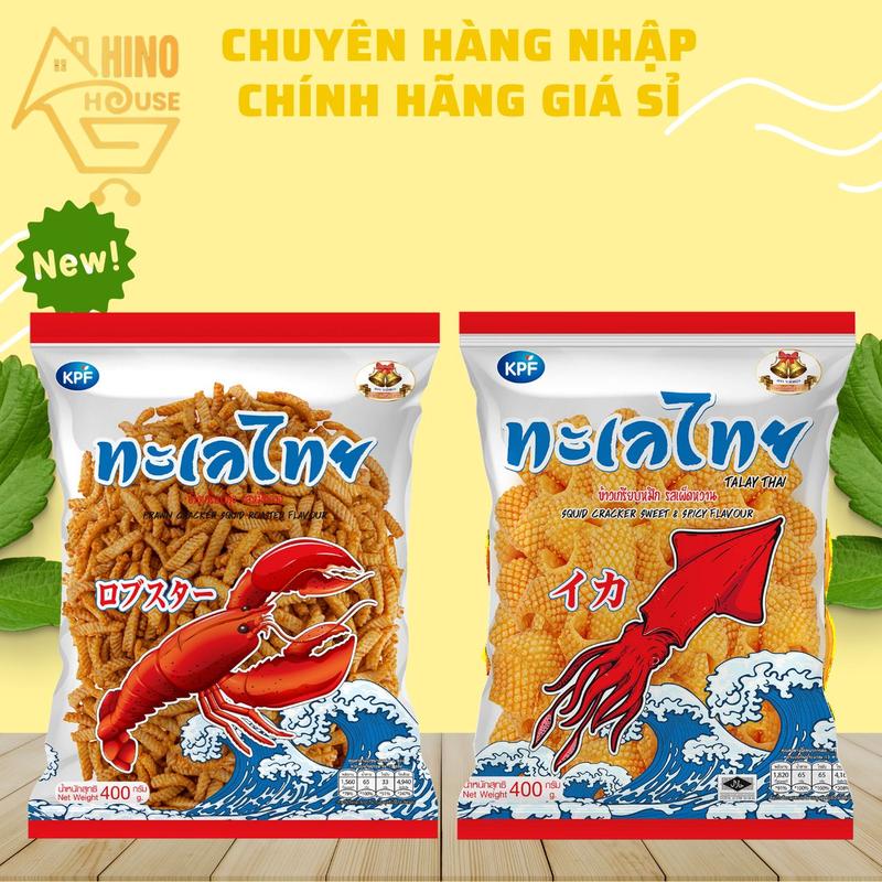 Bánh Snack Bim Bim Tôm Mực 400g Thái Lan, Thơm Ngon Giòn Rụm - Hinohouse
