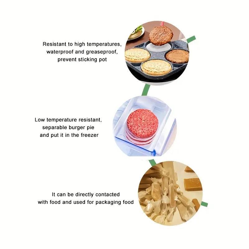 Round Baking Paper (100pcs), Non-stick Oil-proof Baking Paper, Heat Resistant Barbecue Paper for Oven, Grill, Baking Utensils, Kitchen 7
