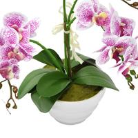 Gambar BUNGA ARTIFISIAL ANGGREK PHALAENOPSIS - PUTIH/UNGU dari AZKO ID Kota Administrasi Jakarta Selatan 3 Tokopedia