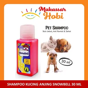 Shampo Sampo Kucing Anjing Obat Kutu Scabies Anti Rontok Snowbel 30 ml