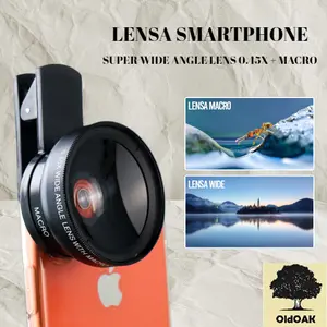 Lensa Super Wide Angle Lens + Macro Smartphone - APL-0.45WM