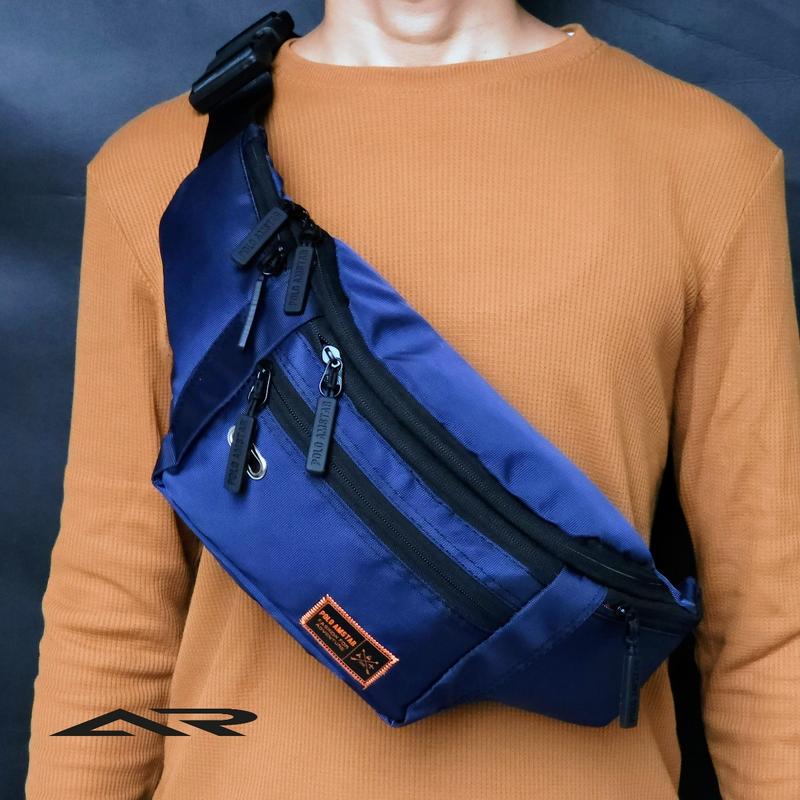Tas Selempang Pria POLO AMSTAR Original Waistbag Extra Organizer pinggang 1