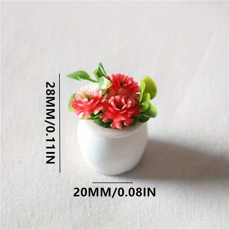 Mini Potted Plant, Miniature Potted Plant, Garden Decoration, Garden Miniatures, Garden Sculptures & Statues, Home Decor 1