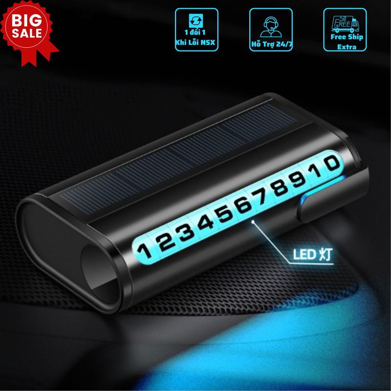 Bảng ghi số điện thoại trên ô tô có đèn LED cảm biến năng lượng mặt trời - Bảng số điện thoại đỗ xe trên ô tô Nội Thất