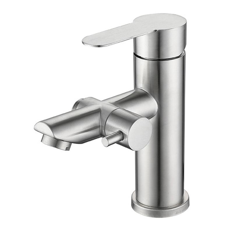 304 stainless steel dual use hot and cold basin faucet wash basin faucet 5