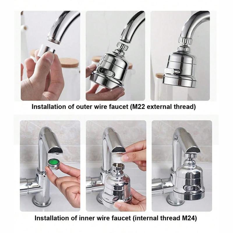Kitchen Faucet Extender, 1 Count Universal Splash-proof Kitchen Faucet Extender, Household Kitchen Faucet Extension Nozzle, Kitchen Accessories 7