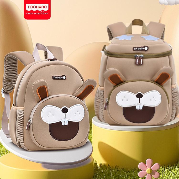 Balo cho bé đi học mầm non mẫu giáo Rabit nâu zmbaby