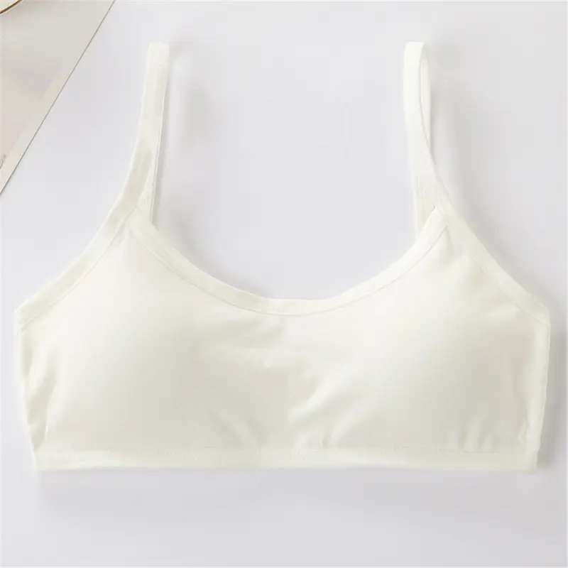 Áo Vest Nhỏ Cho Bé Gái, Được Làm Bằng Cotton Nguyên Chất, Không Có Vòng Thép, Thích Hợp Cho Thời Kỳ Phát Triển, Cho Học Sinh Từ 12-16 Tuổi 7