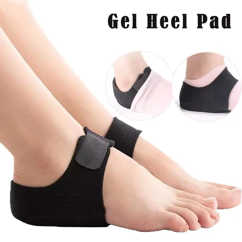 Đệm Gel Giảm Đau Viêm Cân Gan Chân, 1 Đôi, Tay Áo Bảo Vệ Gót Chân, Tay Áo Tất Gót Silicon, Chăm Sóc Sức Khỏe, Cho Chân