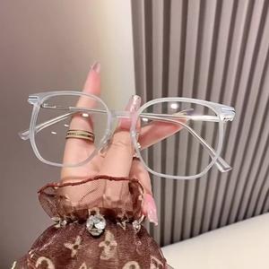 แว่นตาป้องกันแสงสีฟ้า, เปลี่ยนสีไวแสง, แว่นตาธรรมดากรอบใหญ่, เหมาะสำหรับสายตาสั้น, พร้อมระดับปริญญา, แว่นตาสายตาสั้น